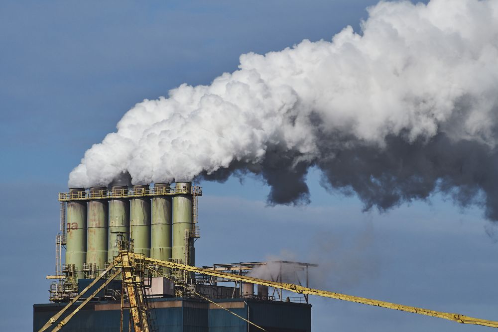 Carbon emissions produced by a factory