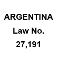 Argentina Renewable Energy Promotion Law