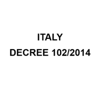 Italy Legislative Decree 102/2014