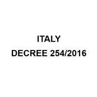 Italy Legislative Decree 254/2016